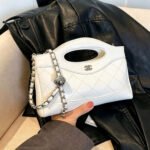 Textured Buckle Handbag - Image 6